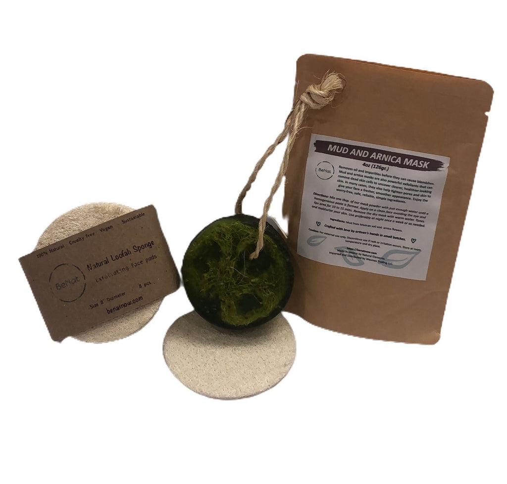 Acne Prevention Kit - Mud Mask, Soap Bar & Loofah